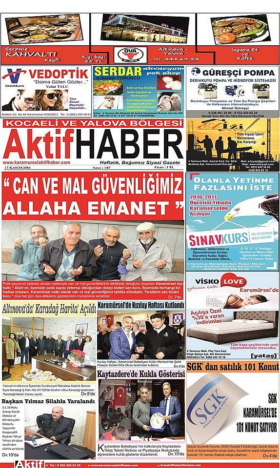 Karamürsel Aktif Haber Gazetesi